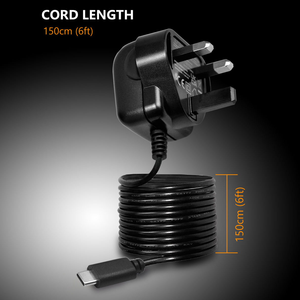 AC to Type-C 5V/1A Mains adaptor