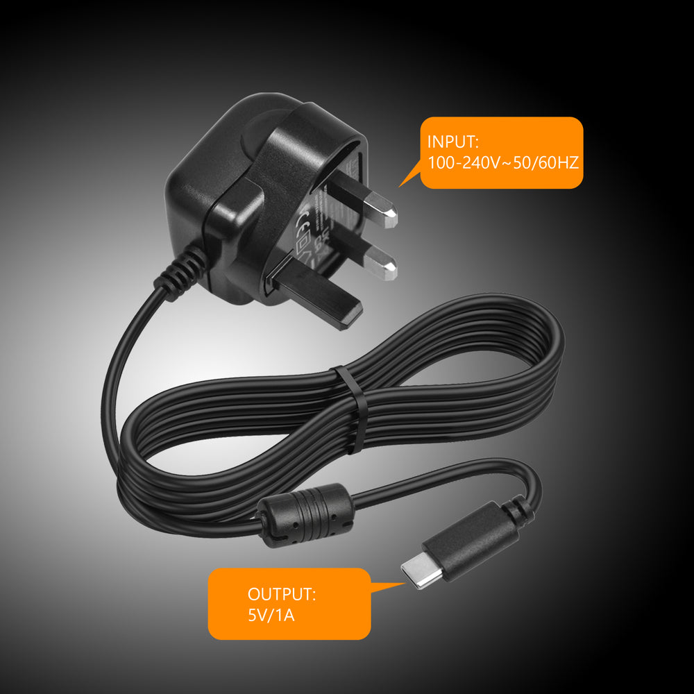 AC to Type-C 5V/1A Mains adaptor
