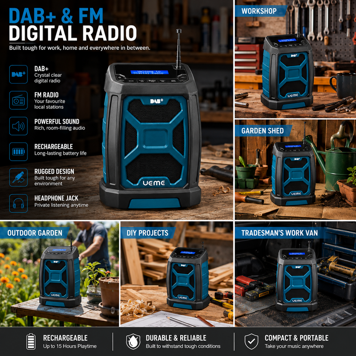 UEME CORE 5W DAB/DAB+ FM Site Radio
