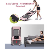 REKA Fitness Pink Treadmill – 2.5HP, Up to 12 km/h Speed