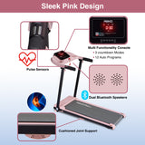 REKA Fitness Pink Treadmill – 2.5HP, Up to 12 km/h Speed