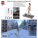 REKA Fitness Pink Treadmill - 2.25HP, Up to 6km/h Speed