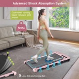 REKA Fitness Pink Walking Pad Treadmill, 0-6km Speed