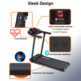 REKA Fitness Black Treadmill - 2.5HP, Up to 12km/h Speed