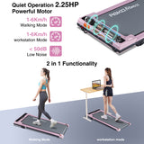 REKA Fitness Pink Treadmill - 2.25HP, Up to 6km/h Speed