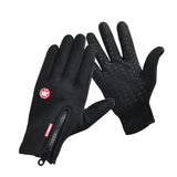 Anti-Slip Thermal Touch Screen Gloves With Zipper