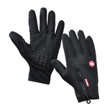 Anti-Slip Thermal Touch Screen Gloves With Zipper