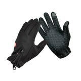 Anti-Slip Thermal Touch Screen Gloves With Zipper