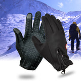 Anti-Slip Thermal Touch Screen Gloves With Zipper