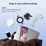 5V/1A USB Mains Charger Plug with Optional Charging Cable
